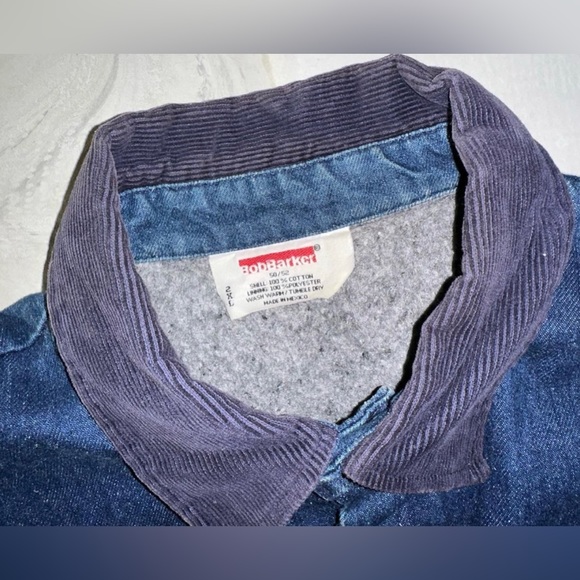 Bob Barker Denim jacket with carpet inside liner - Picture 3 of 4